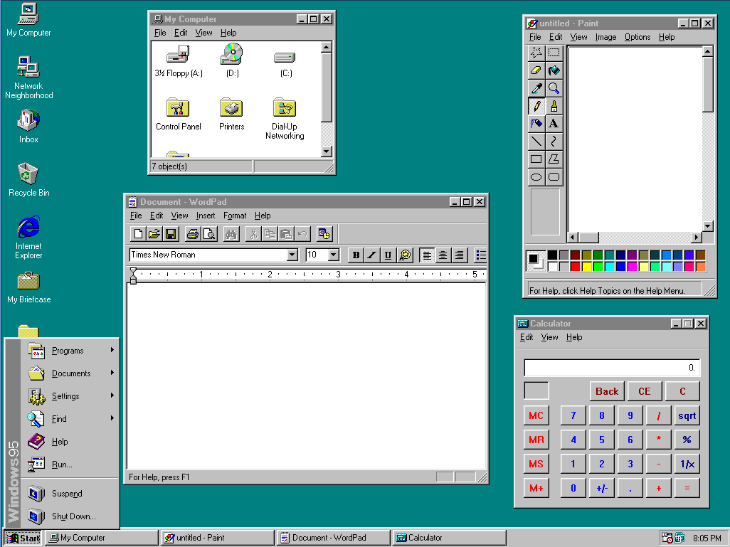 plocha-windows-95